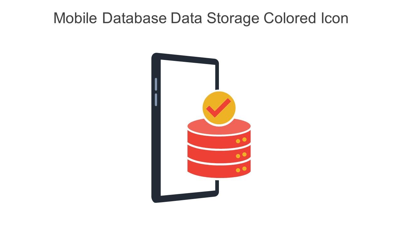 Mobile Database Data Storage Colored Icon In Powerpoint Pptx Png And Editable Eps Format