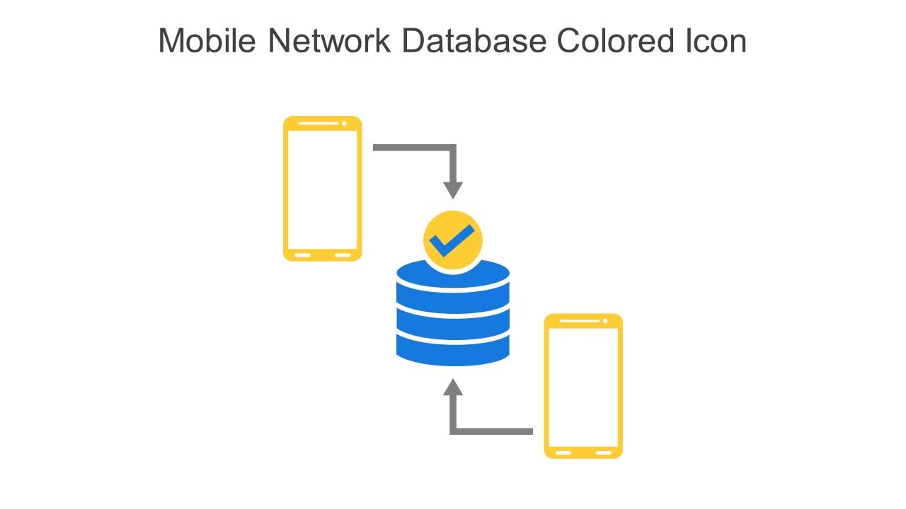Mobile Network Database Colored Icon In Powerpoint Pptx Png And Editable Eps Format