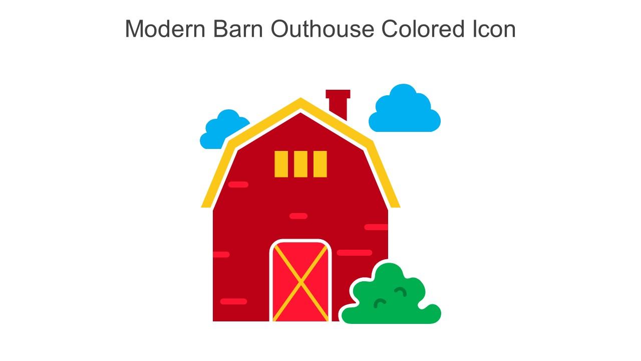 Modern Barn Outhouse Colored Icon In Powerpoint Pptx Png And Editable Eps Format