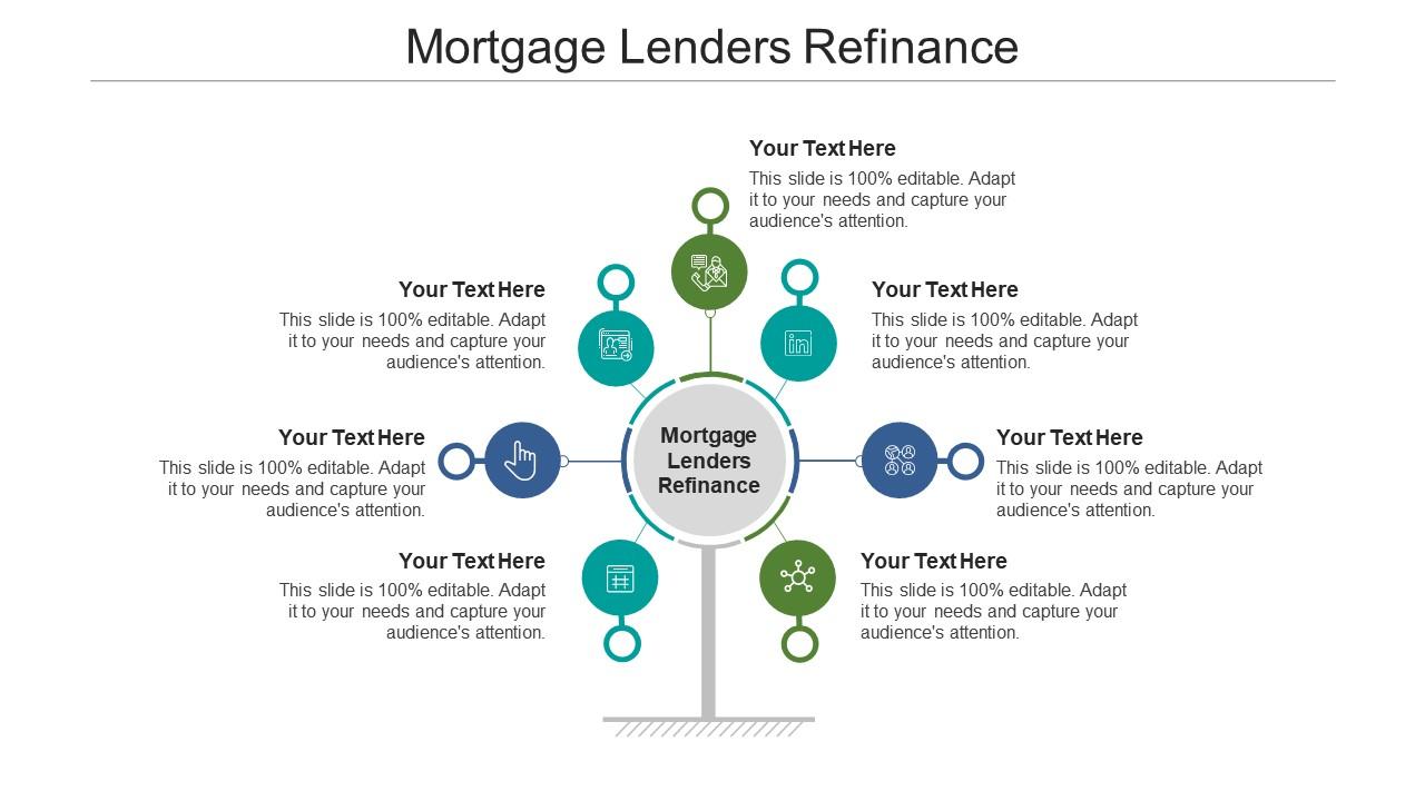 Mortgage lenders refinance ppt powerpoint presentation infographics icon cpb