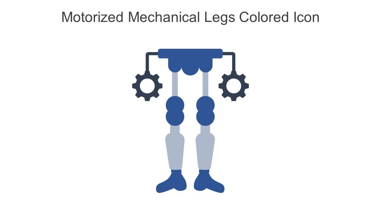 Motorized Mechanical Legs Colored Icon In Powerpoint Pptx Png And Editable Eps Format