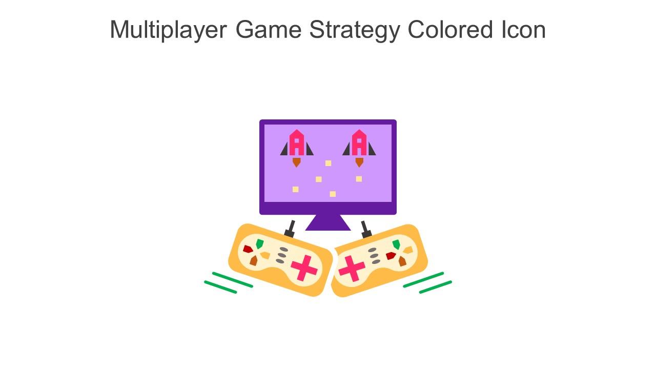 Multiplayer Game Strategy Colored Icon In Powerpoint Pptx Png And Editable Eps Format