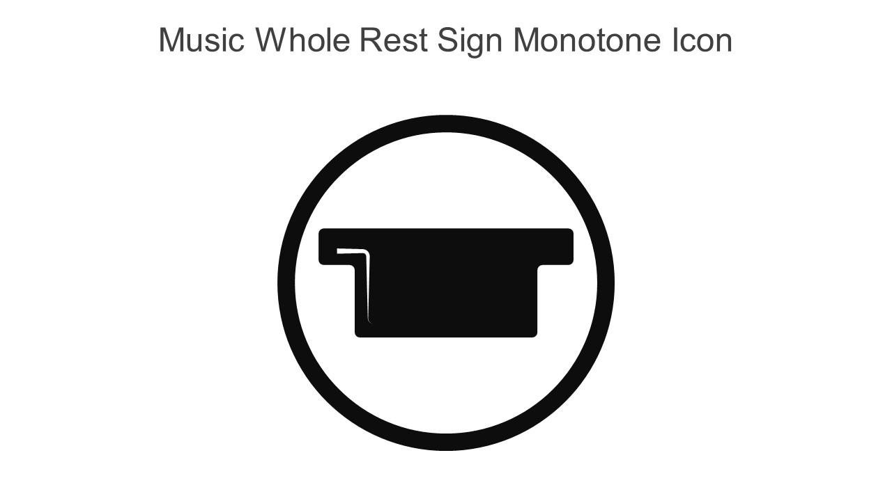 Music Whole Rest Sign Monotone Icon In Powerpoint Pptx Png And Editable Eps Format
