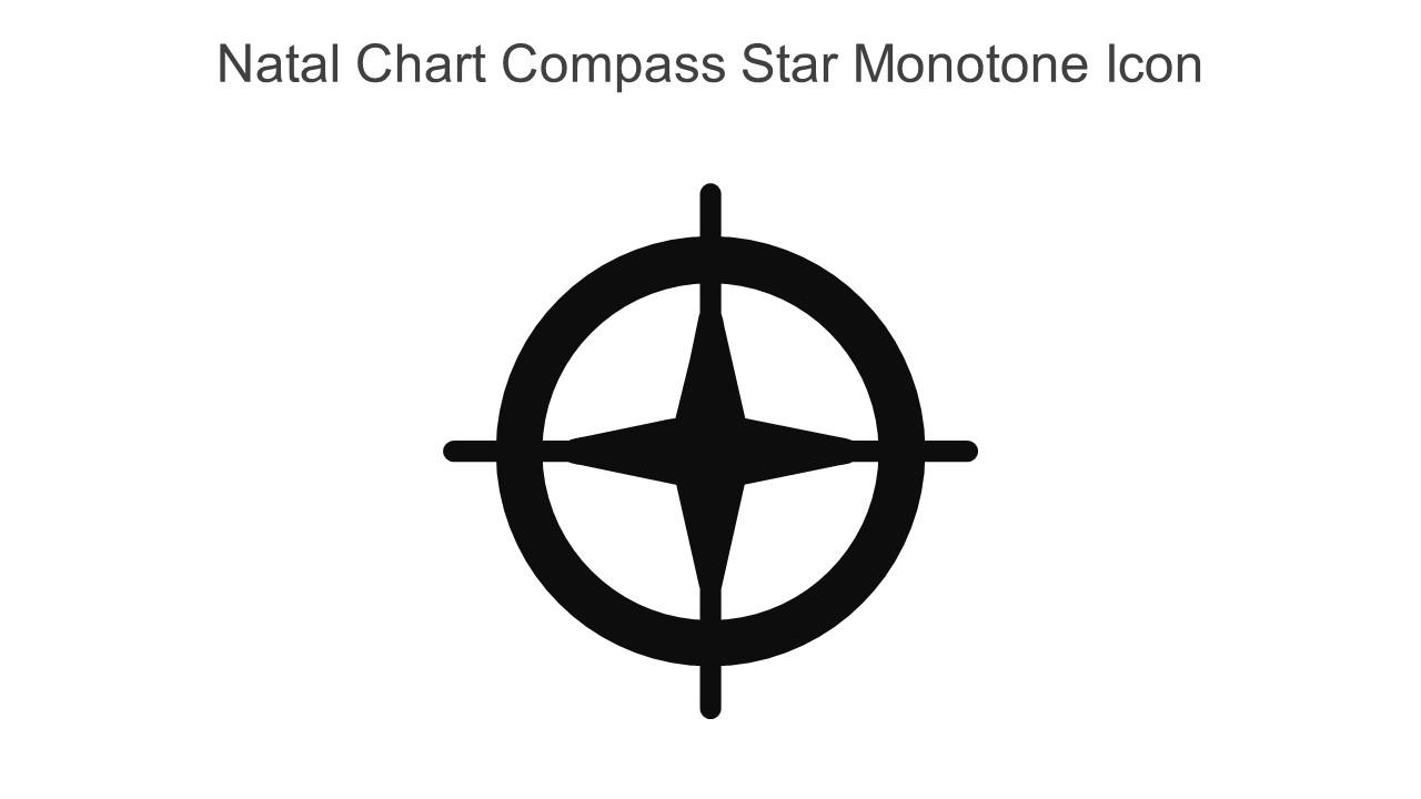 Natal Chart Compass Star Monotone Icon In Powerpoint Pptx Png And Editable Eps Format