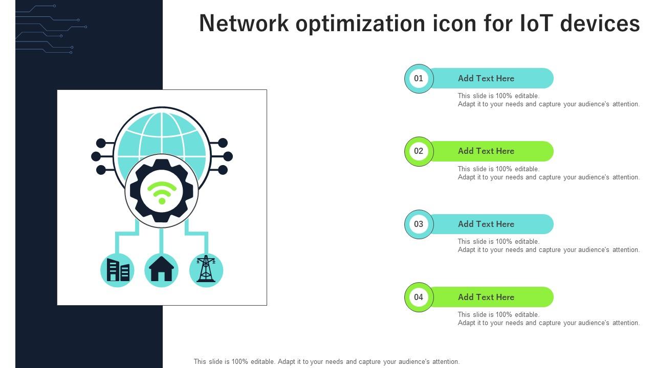 Network Optimization Icon For Iot Devices