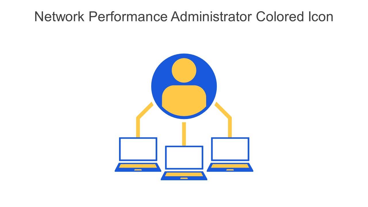 Network Performance Administrator Colored Icon In Powerpoint Pptx Png And Editable Eps Format