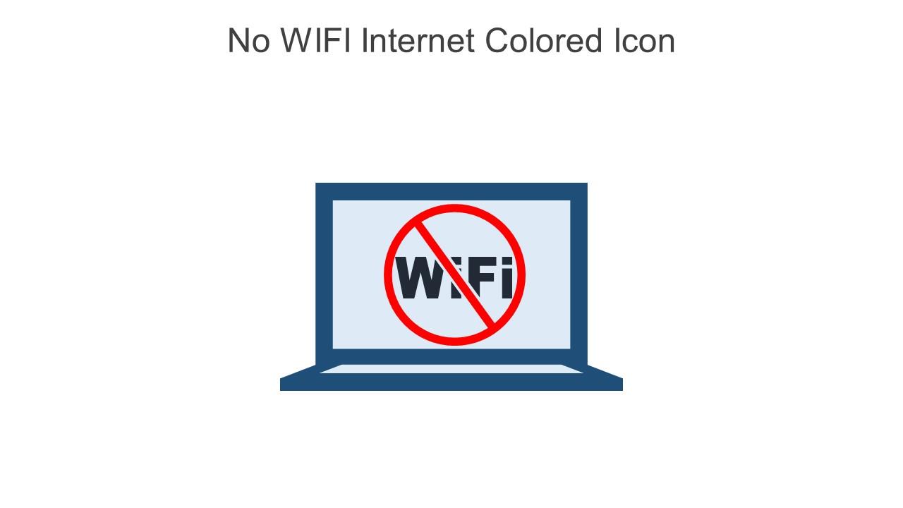 No WIFI Internet Colored Icon In Powerpoint Pptx Png And Editable Eps Format