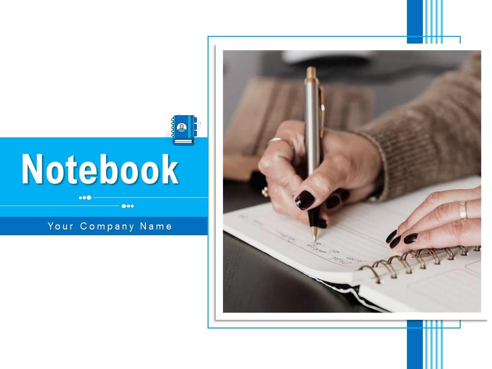Notebook Business Sketching Together Flowerpot