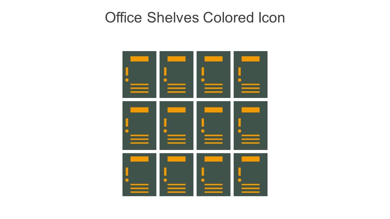 Office Shelves Colored Icon In Powerpoint Pptx Png And Editable Eps Format