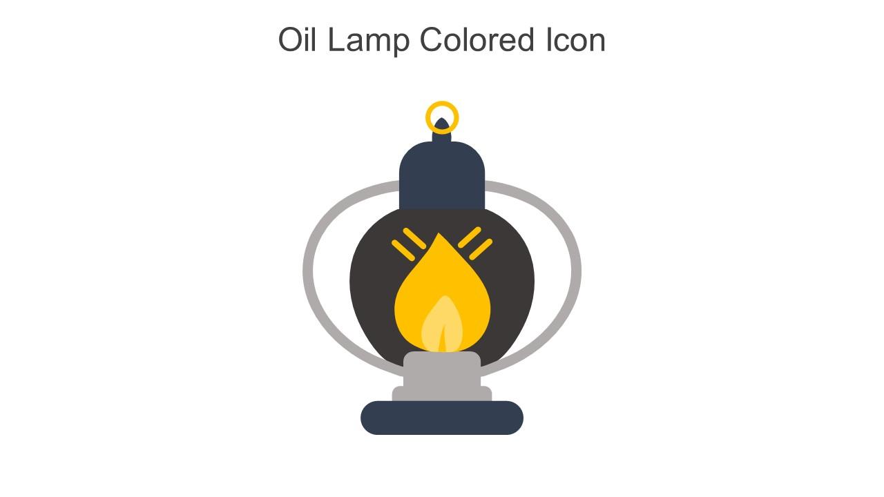 Oil Lamp Colored Icon In Powerpoint Pptx Png And Editable Eps Format