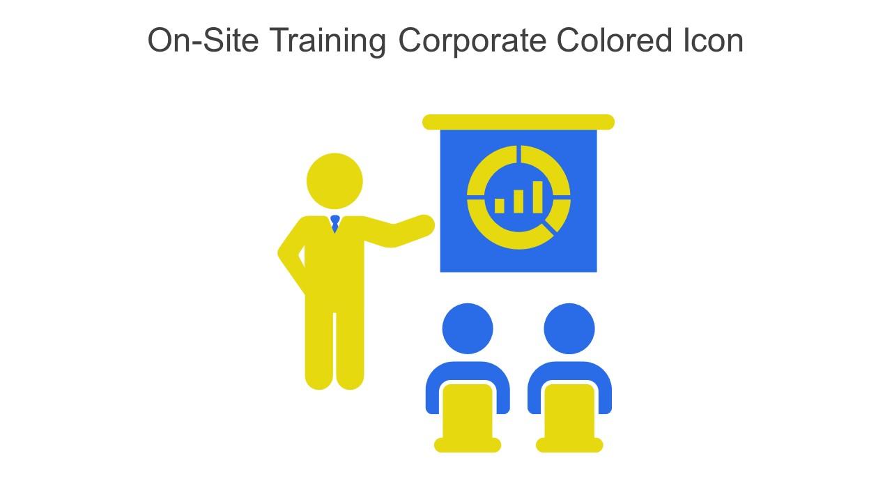 On Site Training Corporate Colored Icon In Powerpoint Pptx Png And Editable Eps Format
