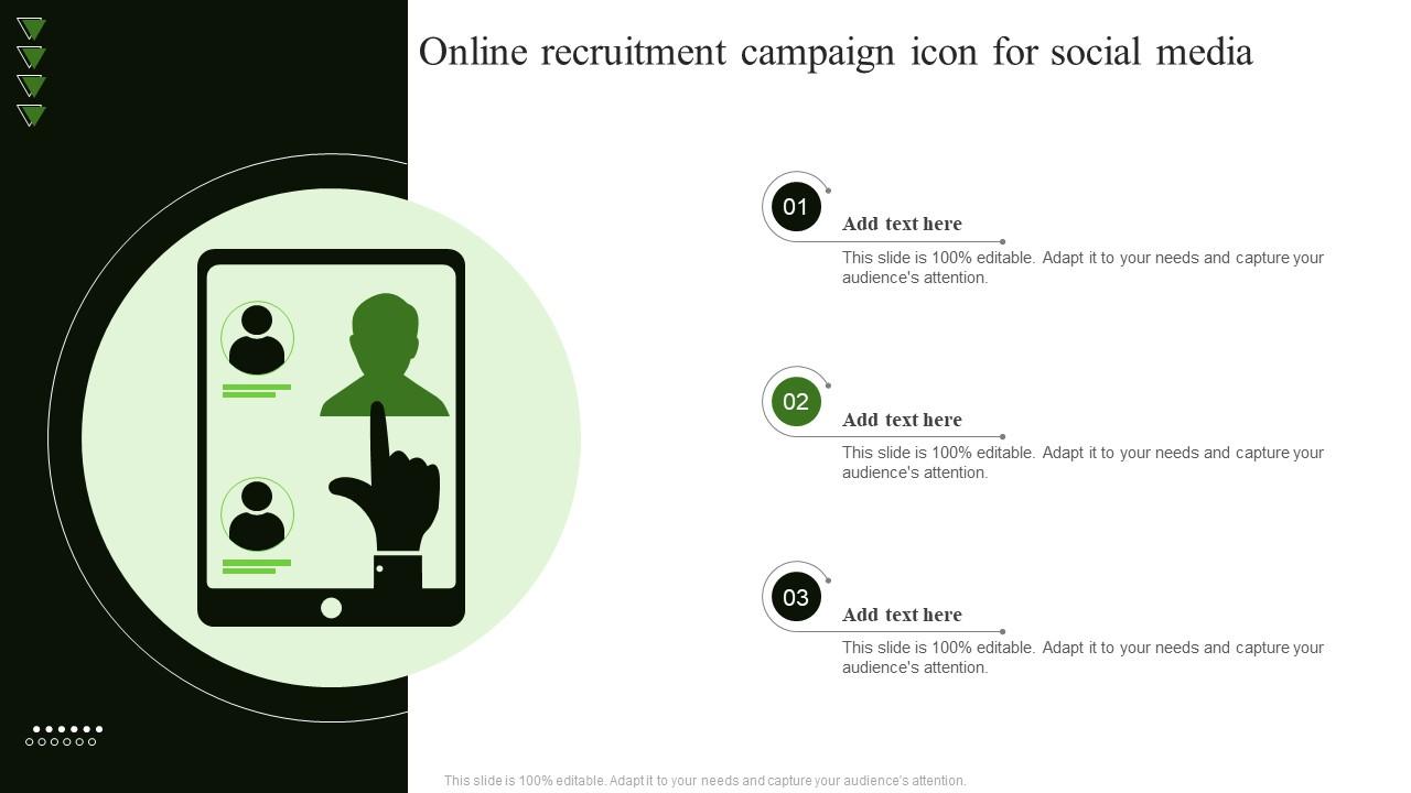 Online Recruitment Campaign Icon For Social Media