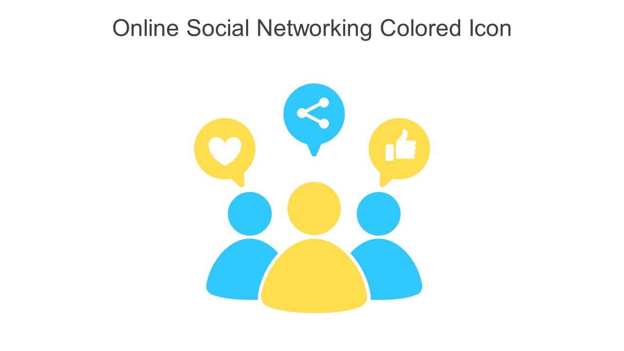 Online Social Networking Colored Icon In Powerpoint Pptx Png And Editable Eps Format