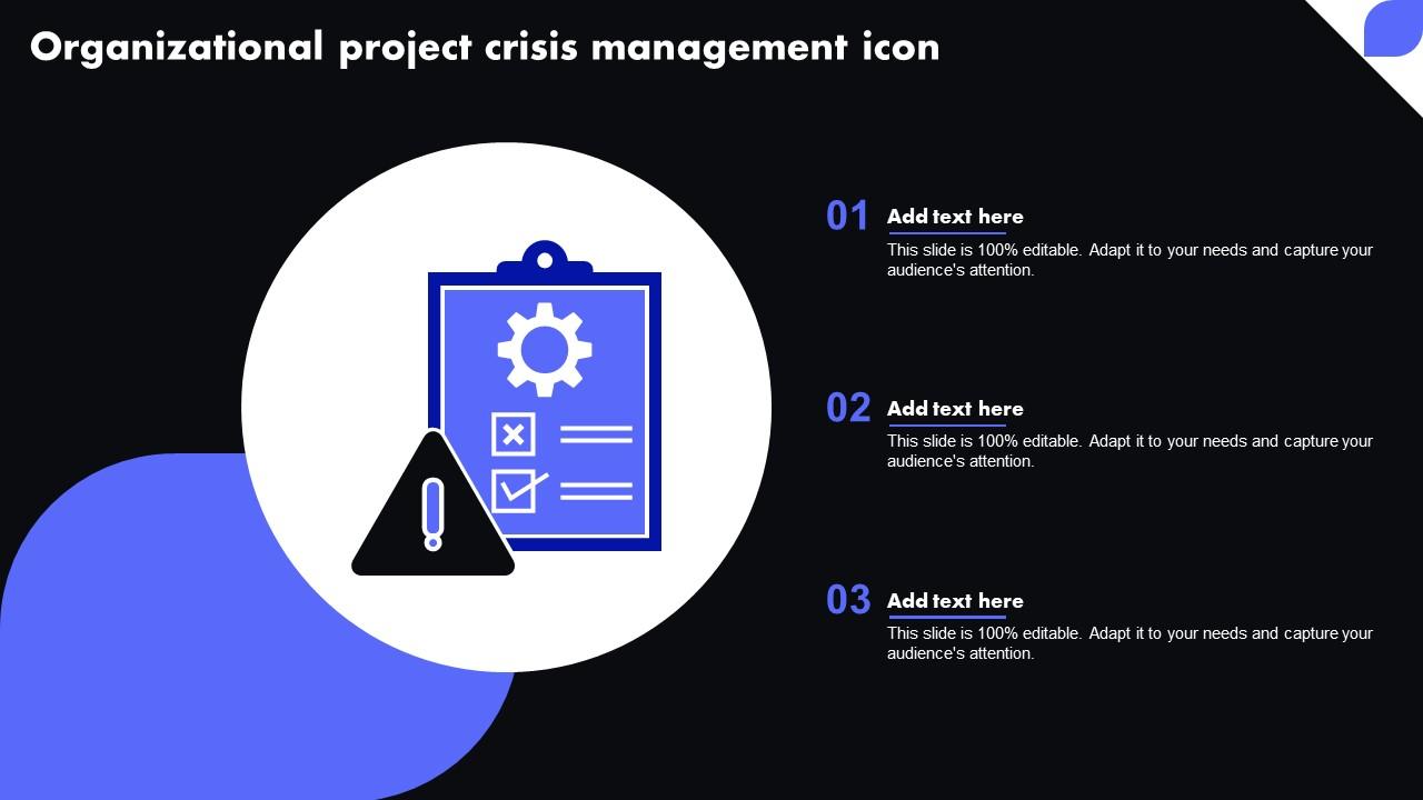 Organizational Project Crisis Management Icon