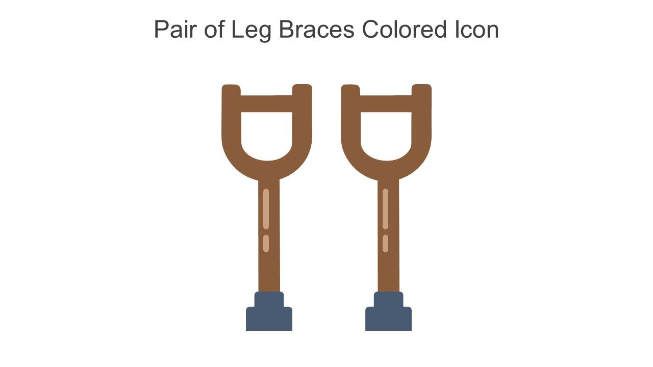 Pair Of Leg Braces Colored Icon In Powerpoint Pptx Png And Editable Eps Format
