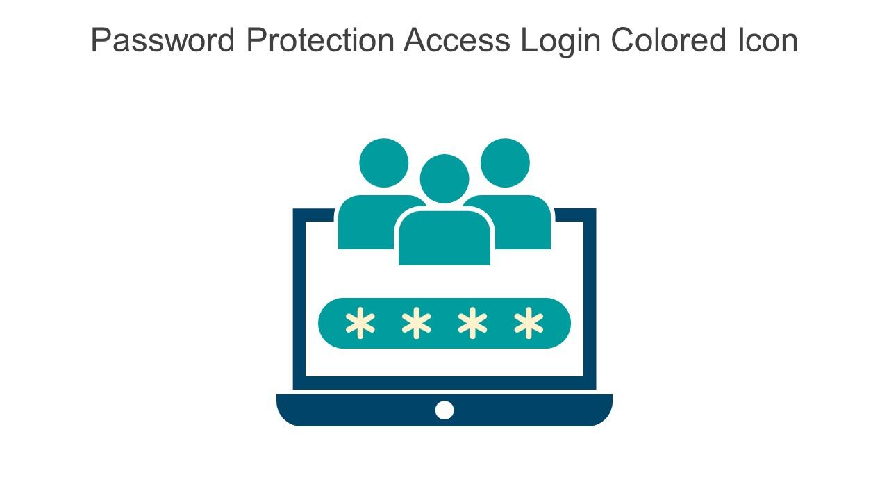 Password Protection Access Login Colored Icon In Powerpoint Pptx Png And Editable Eps Format