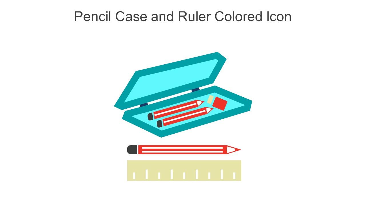 Pencil Case And Ruler Colored Icon In Powerpoint Pptx Png And Editable Eps Format