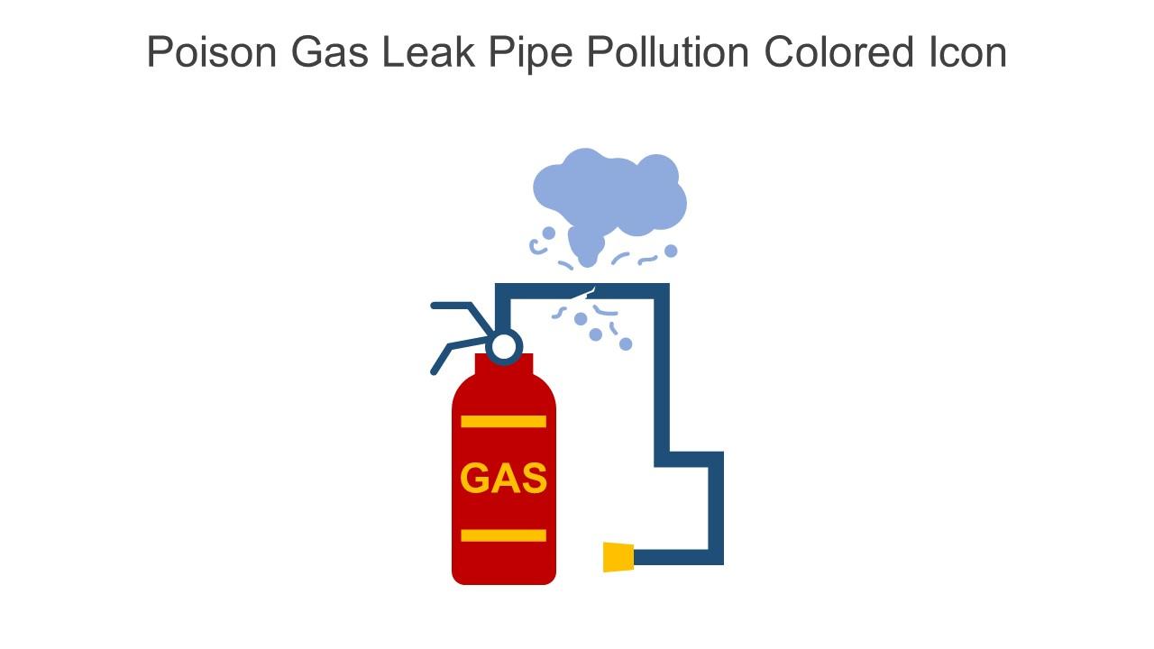 Poison Gas Leak Pipe Pollution Colored Icon In Powerpoint Pptx Png And Editable Eps Format