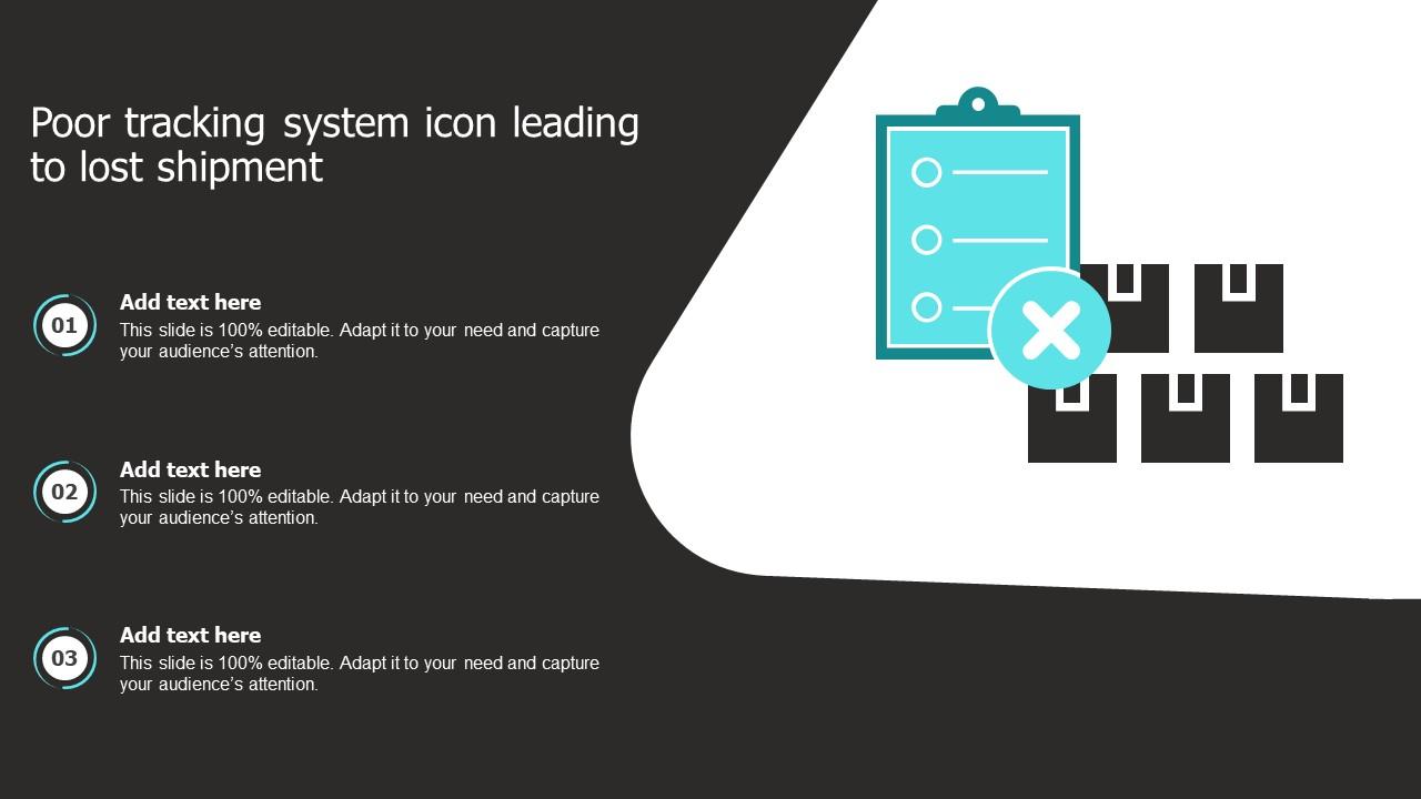 Poor Tracking System Icon Leading To Lost Shipment