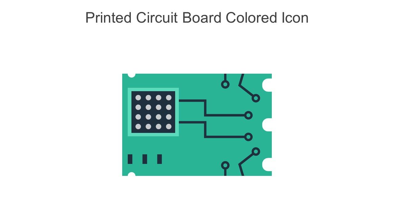 Printed Circuit Board Colored Icon In Powerpoint Pptx Png And Editable Eps Format