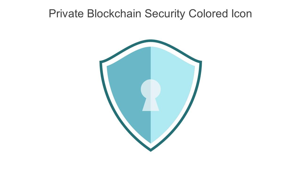 Private Blockchain Security Colored Icon In Powerpoint Pptx Png And Editable Eps Format