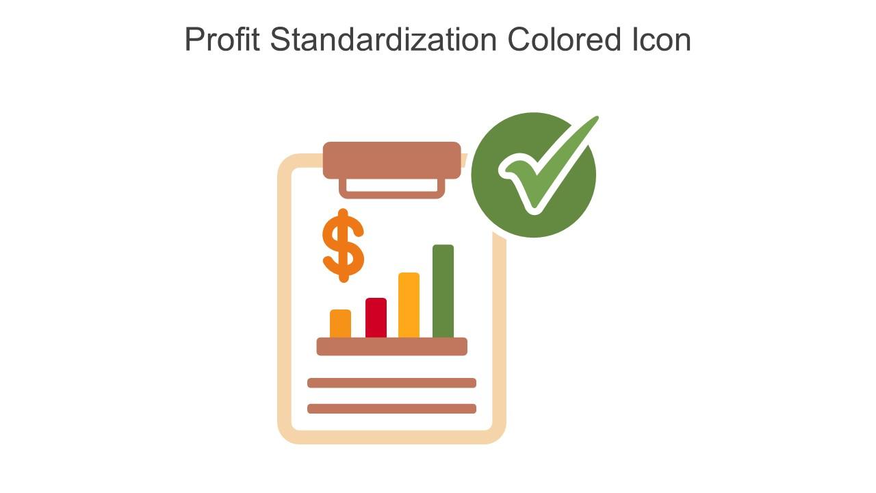Profit Standardization Colored Icon In Powerpoint Pptx Png And Editable Eps Format
