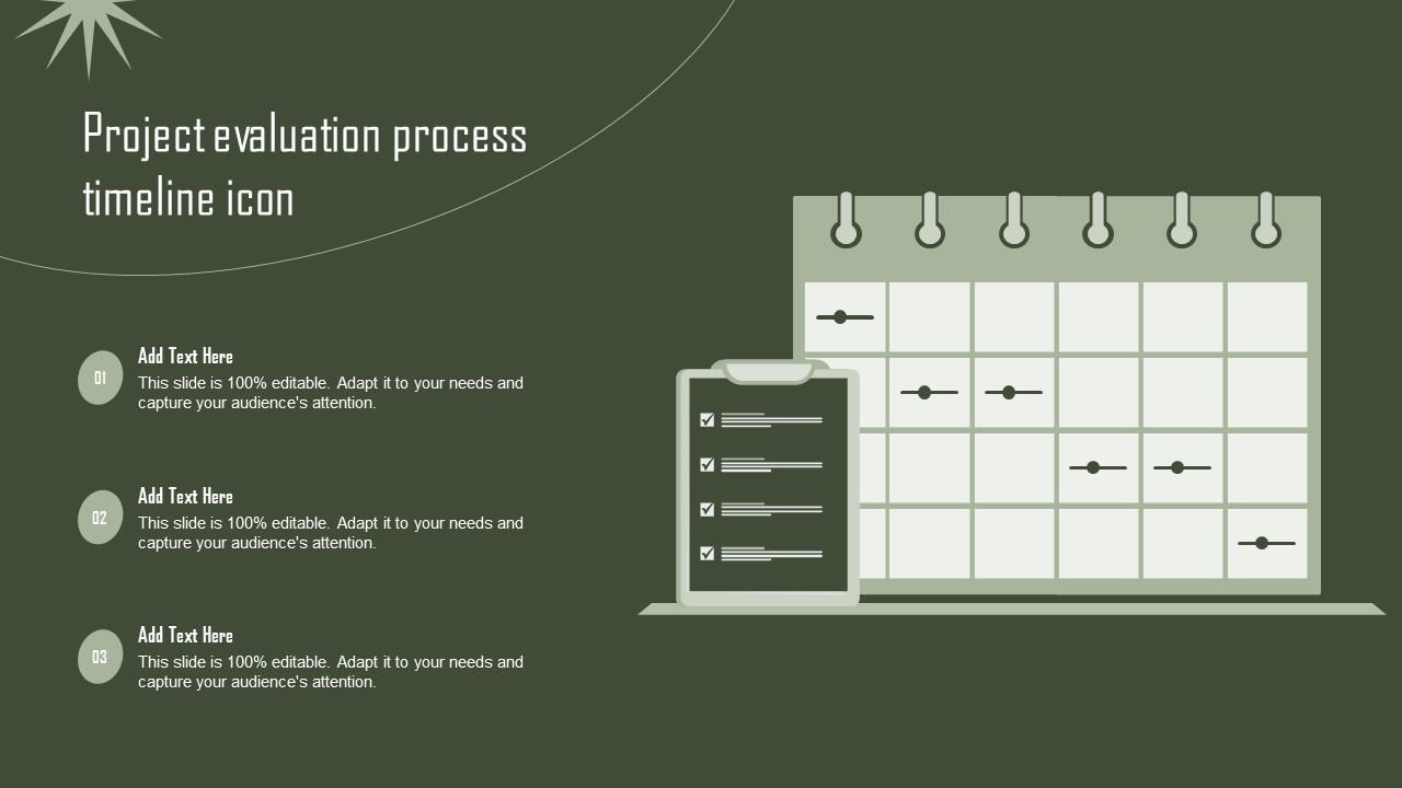 Project Evaluation Process Timeline Icon