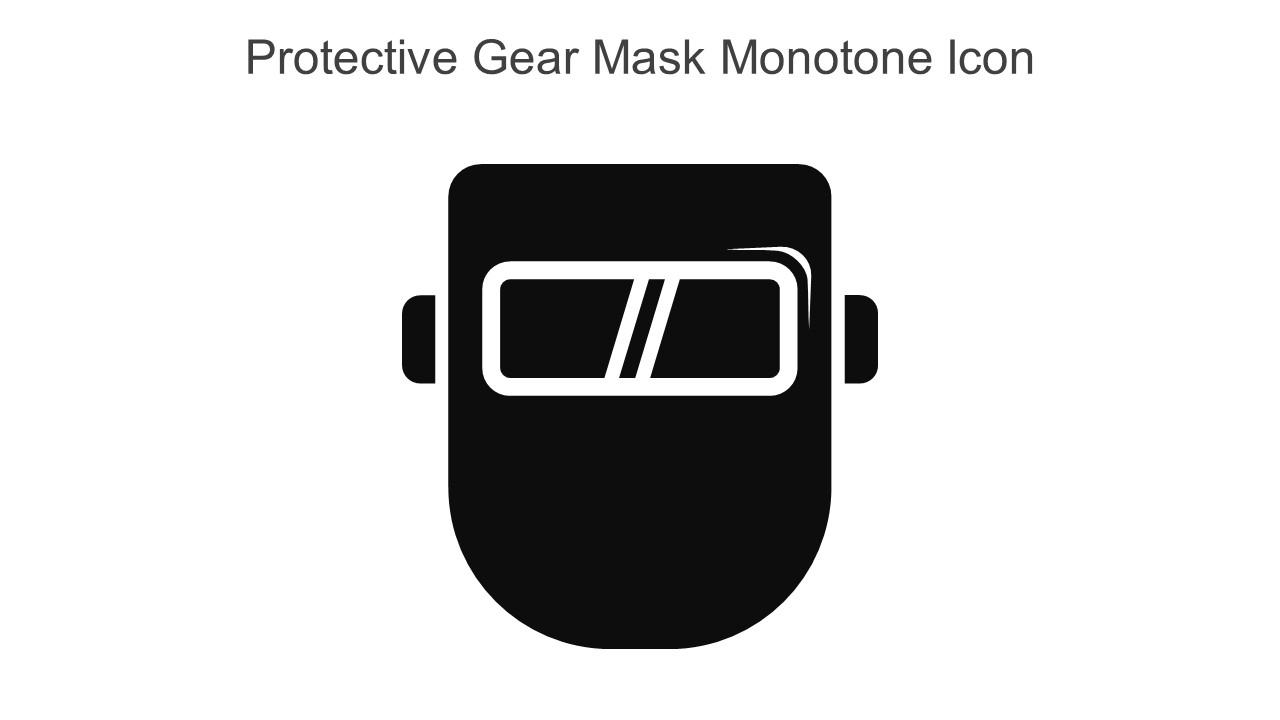 Protective Gear Mask Monotone Icon In Powerpoint Pptx Png And Editable Eps Format