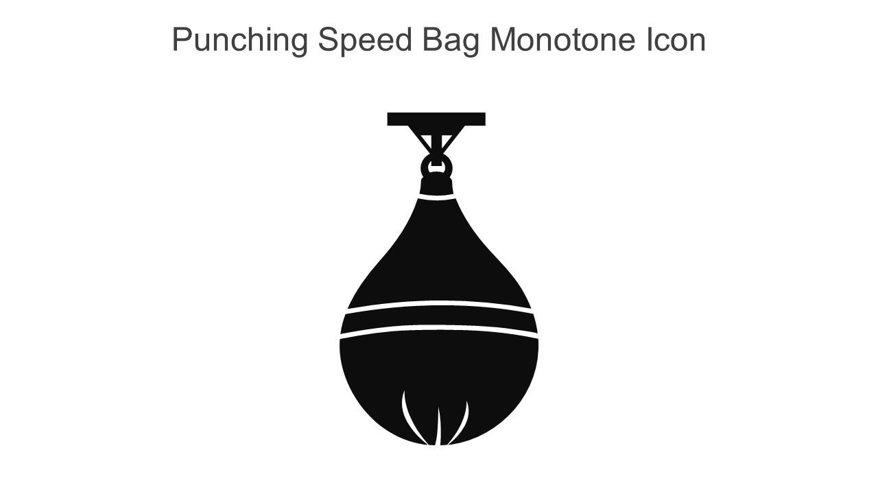 Punching Speed Bag Monotone Icon In Powerpoint Pptx Png And Editable Eps Format
