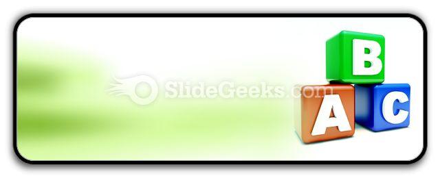 Abc blocks education powerpoint icon r
