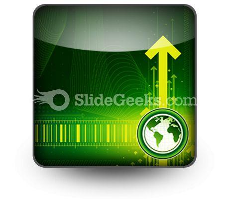 Arrows And World Map PowerPoint Icon S  Presentation Themes and Graphics Slide01