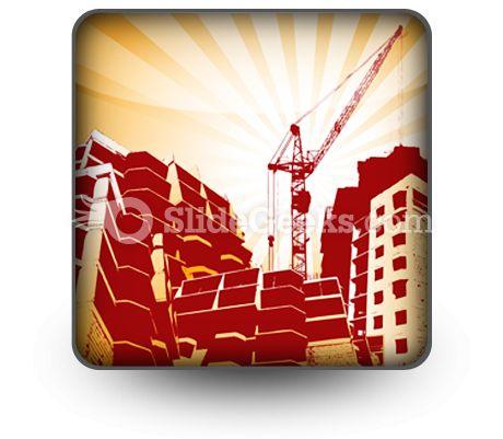 Building Construction PowerPoint Icon S  Presentation Themes and Graphics Slide01