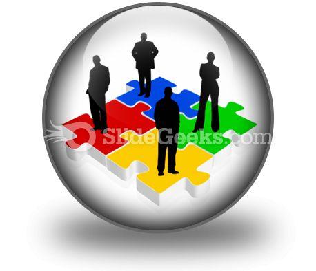 Business Team PowerPoint Icon C  Presentation Themes and Graphics Slide01