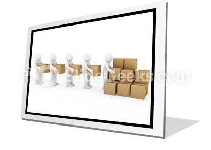 Carton Package Shipping PowerPoint Icon F  Presentation Themes and Graphics Slide01