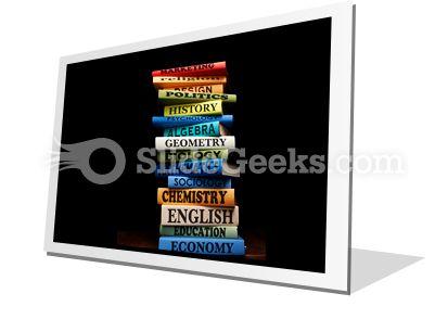 Education study books powerpoint icon f