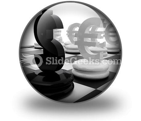 Euro And Dollar PowerPoint Icon C  Presentation Themes and Graphics Slide01