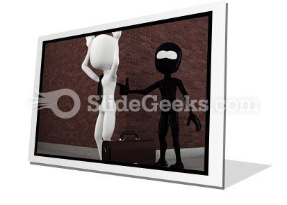 Evil Criminal Robbing PowerPoint Icon F  Presentation Themes and Graphics Slide01