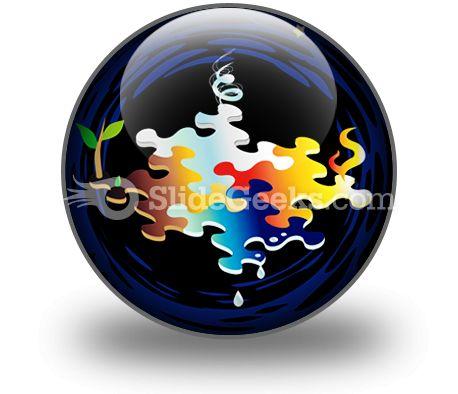 Four Elements Of Nature PowerPoint Icon C  Presentation Themes and Graphics Slide01