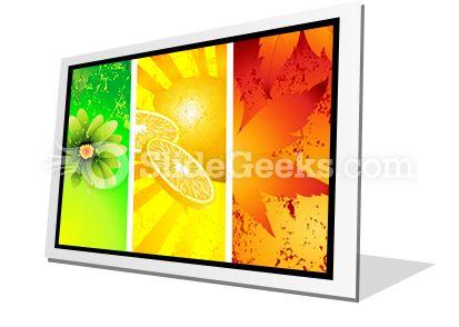 Four Seasons PowerPoint Icon F  Presentation Themes and Graphics Slide01