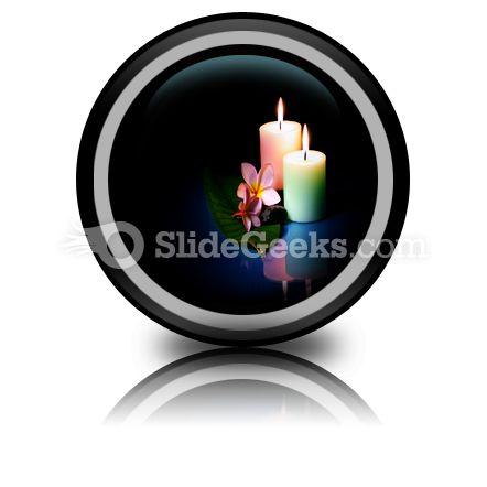 Frangipane Flower With Couple PowerPoint Icon Cc  Presentation Themes and Graphics Slide01