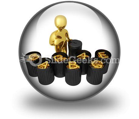 Garbage Recycle PowerPoint Icon C  Presentation Themes and Graphics Slide01