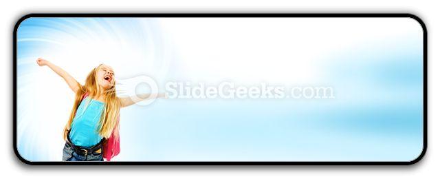 Happy young girl ppt icon for ppt templates and slides r