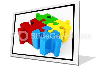 Puzzle connectedpowerpoint icon f