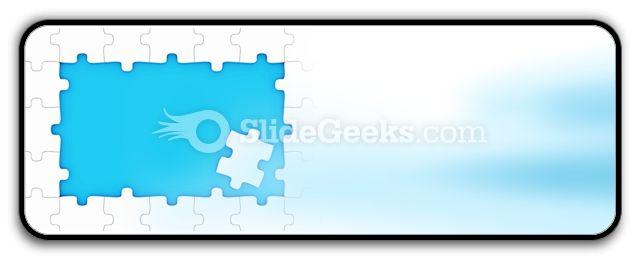 Puzzle pieces frame powerpoint icon r