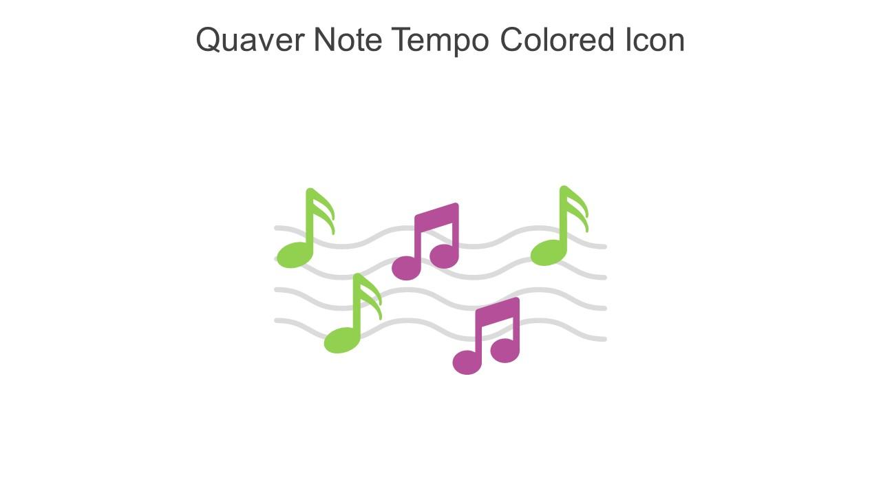 Quaver Note Tempo Colored Icon In Powerpoint Pptx Png And Editable Eps Format