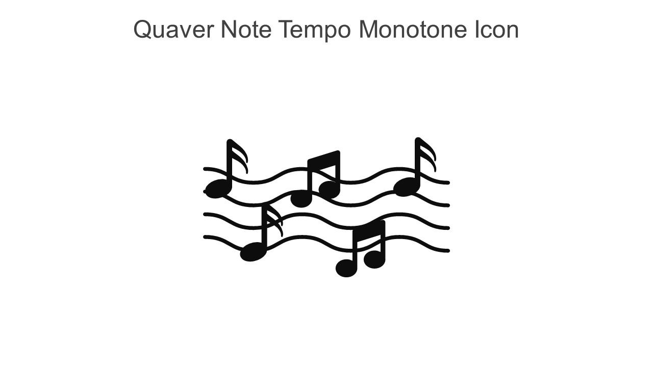 Quaver Note Tempo Monotone Icon In Powerpoint Pptx Png And Editable Eps Format
