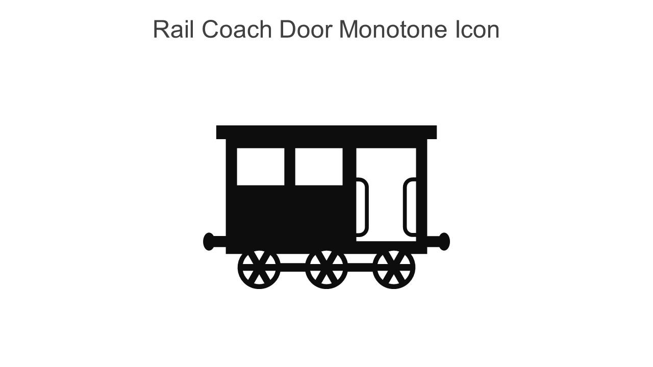 Rail Coach Door Monotone Icon In Powerpoint Pptx Png And Editable Eps Format