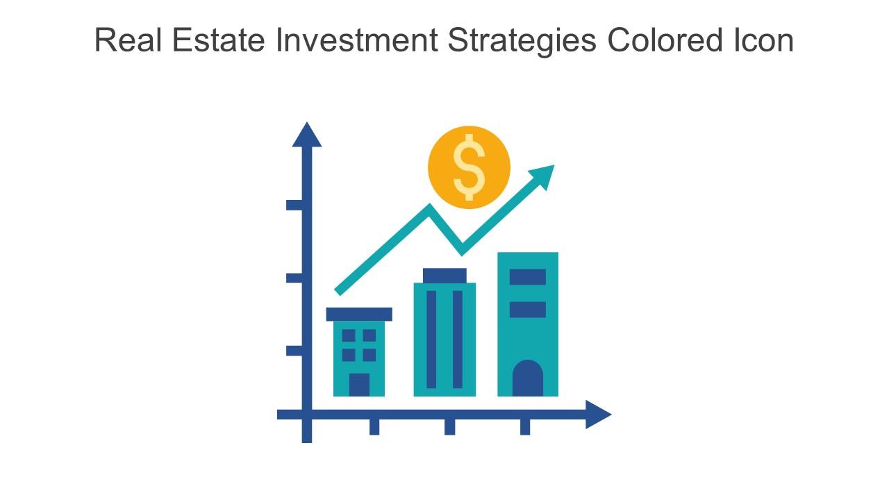 Real Estate Investment Strategies Colored Icon In Powerpoint Pptx Png And Editable Eps Format