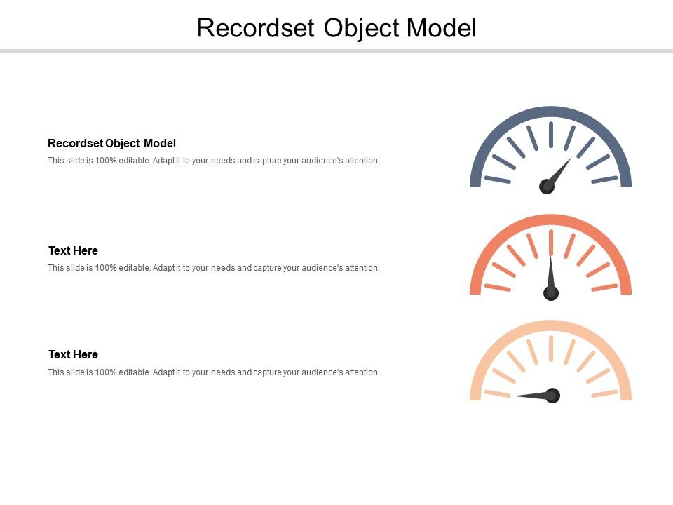 Recordset object model ppt powerpoint presentation show icon cpb