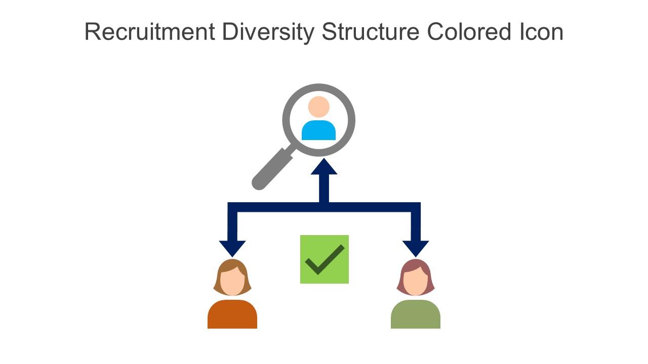 Recruitment Diversity Structure Colored Icon In Powerpoint Pptx Png And Editable Eps Format